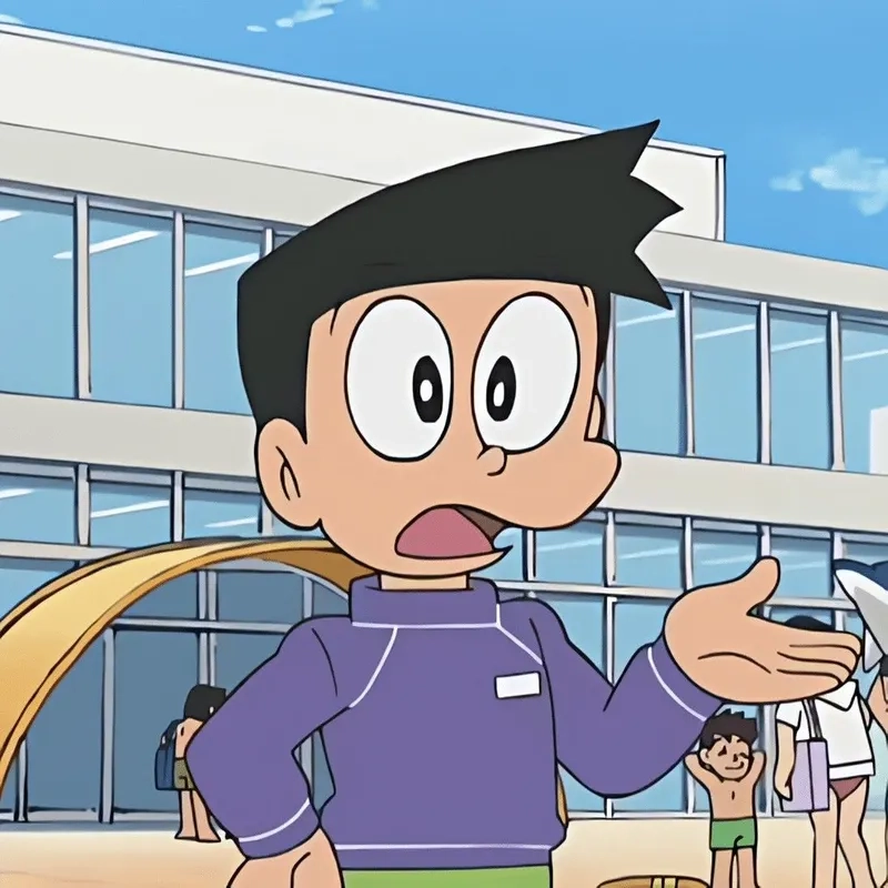 Hình ảnh của Suneo khiến bạn không thể rời mắt