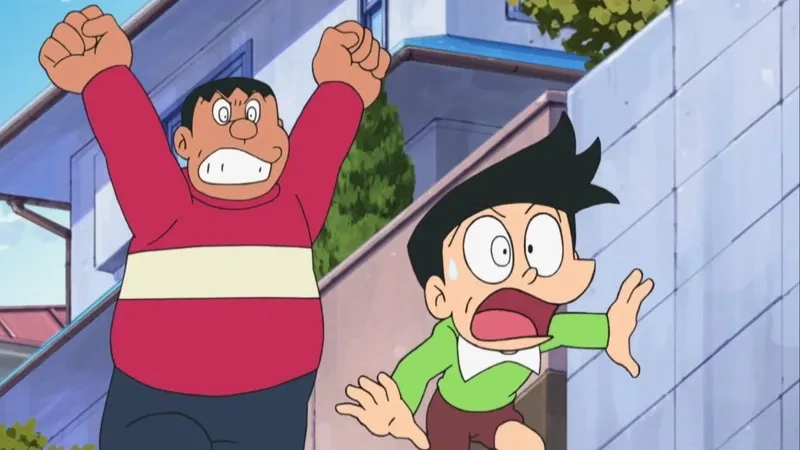 Chaien và Suneo có những tình huống bất ngờ và hài hước