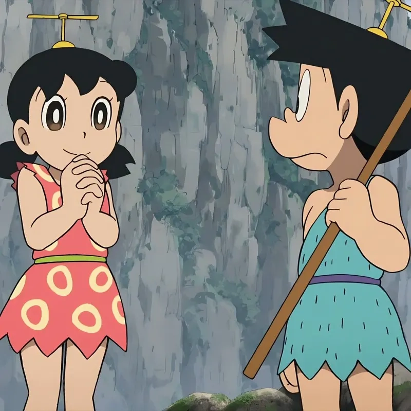 Suneo Shizuka luôn tạo ra những cảnh lãng mạn trong mọi câu chuyện