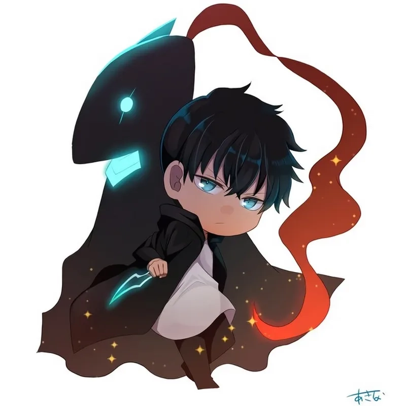 Sung Jin Woo chibi mang đến phiên bản dễ thương của nhân vật yêu thích