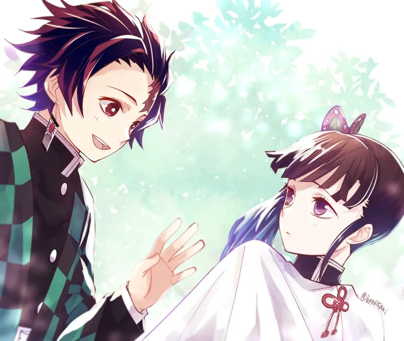 Những khoảnh khắc hiếm có của Tanjiro and Kanao trong anime