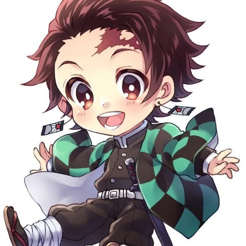 Tanjiro chibi manga mang lại một vẻ ngoài mạnh mẽ và lôi cuốn