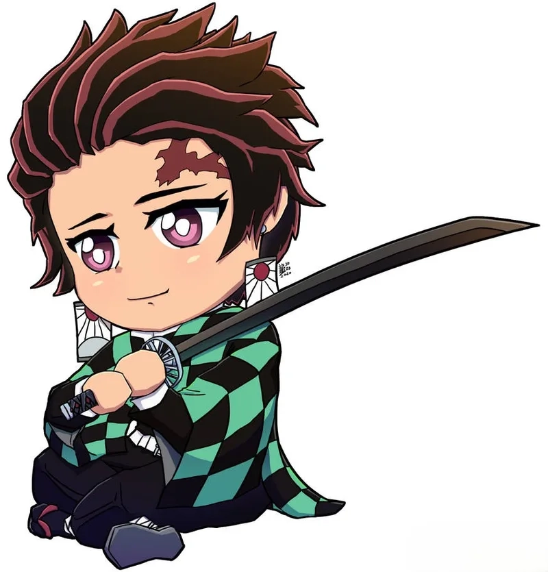 Tanjiro chibi meme mang đến những tiếng cười và sự thư giãn