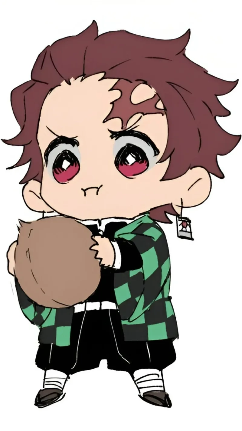 Tanjiro chibi sticker giúp bạn làm đẹp thêm cho không gian sống của mình