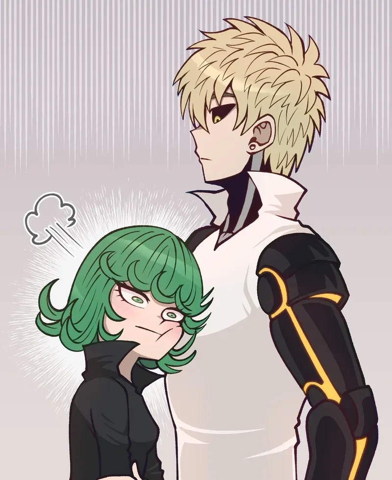 Bất ngờ với tương tác giữa Genos x Tatsumaki trong bản vẽ mới