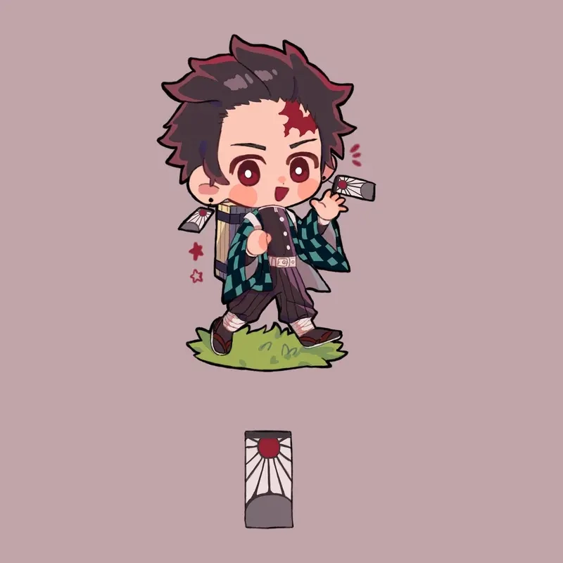 Chiêm ngưỡng hình ảnh thanh gươm diệt quỷ chibi cute không thể rời mắt