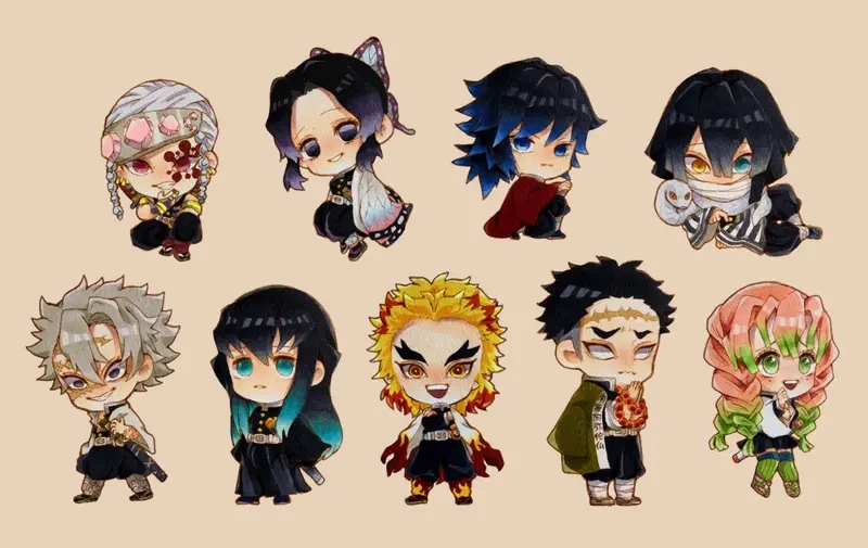 Ngắm nhìn hình chibi thanh gươm diệt quỷ cute mê ly