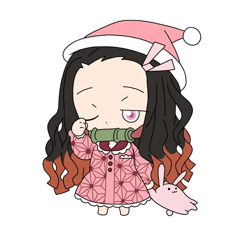 Tải về bộ ảnh nền thanh gươm diệt quỷ chibi cute siêu xinh