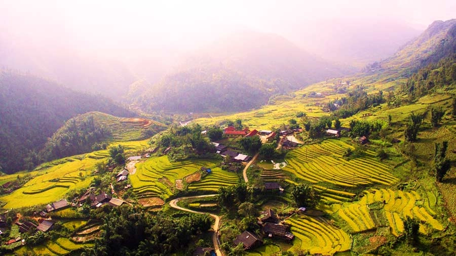 Cảnh đẹp nên thơ thung lũng mường hoa