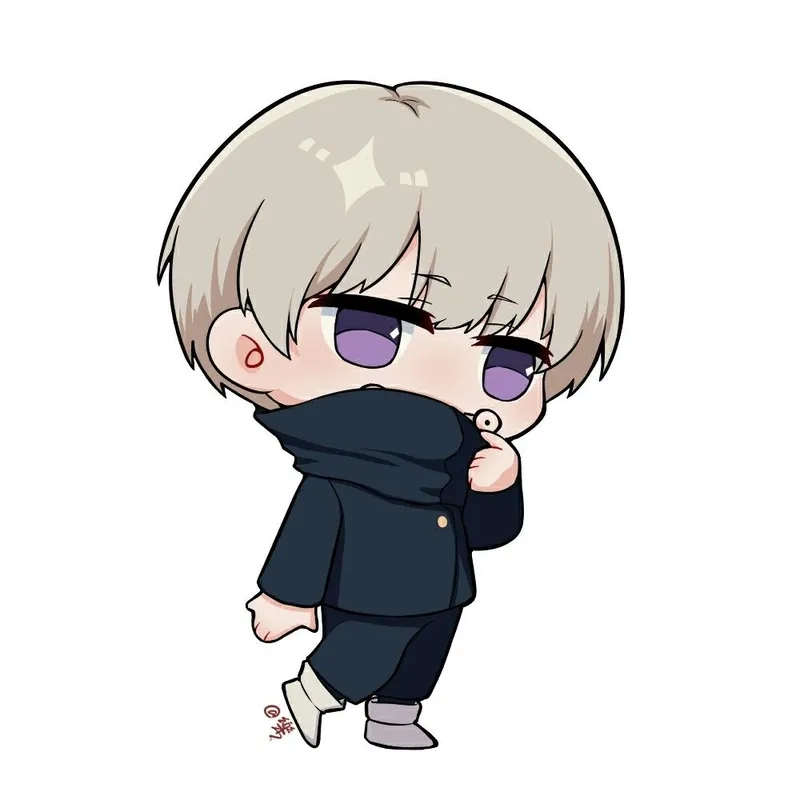 Toge Inumaki chibi dễ thương và đầy sức mạnh