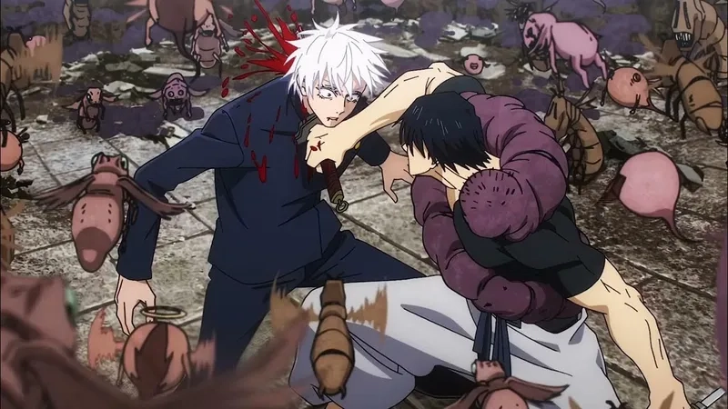 Toji killing Gojo liệu Toji có thể vượt qua Gojo trong trận chiến này