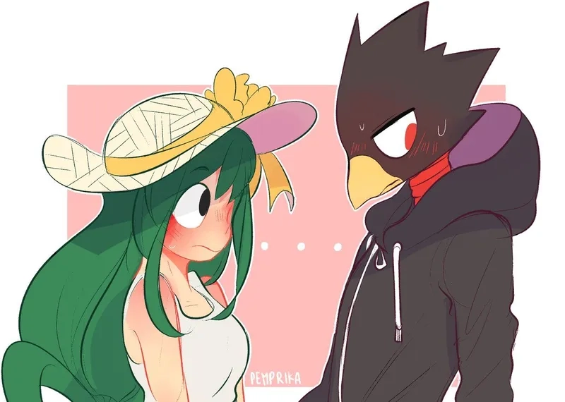 MHA Tokoyami x Tsuyu có một sự kết hợp tuyệt vời trong anime