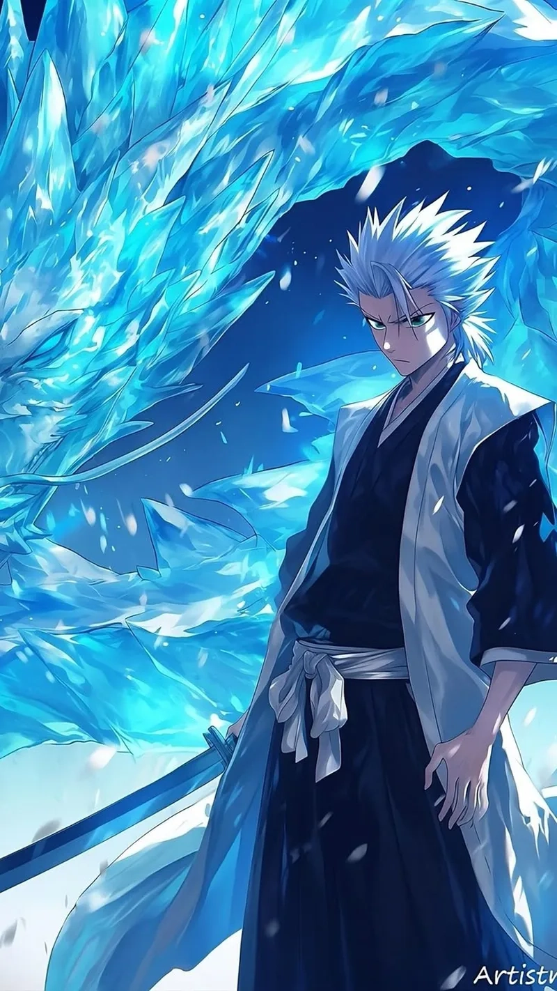 Toshiro Hitsugaya 4k sắc nét cho fan Bleach thứ thiệt