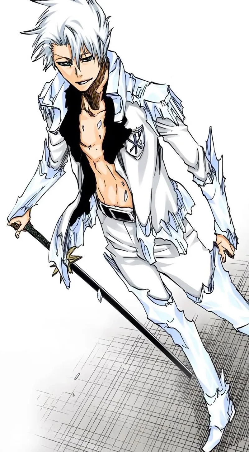 Toshiro anime với phong cách đội trưởng Gotei 10