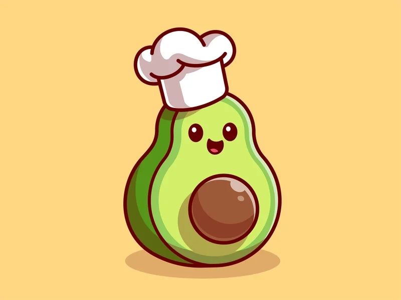 Avatar hình trái bơ chibi cute cho những ai yêu thích sự dễ thương