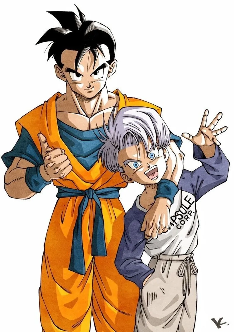 Gohan and Trunks luôn là đôi bạn đồng hành không thể thiếu trong Dragon Ball