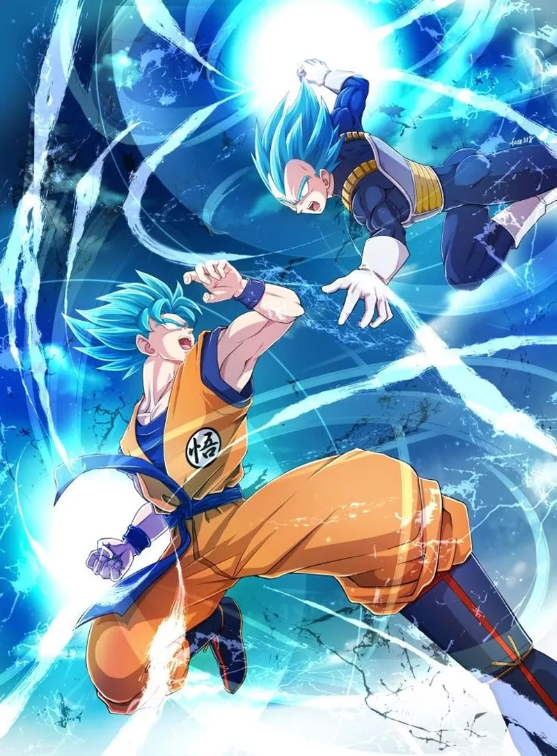 Vegeta và Goku đối đầu lần nữa trong một trận chiến quyết liệt
