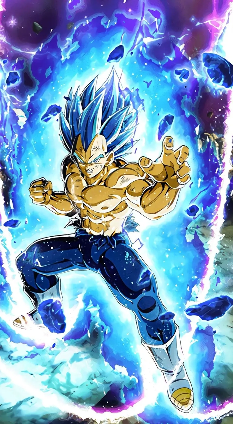 Hình ảnh huyền thoại của Super Saiyan Vegeta trong Dragon Ball