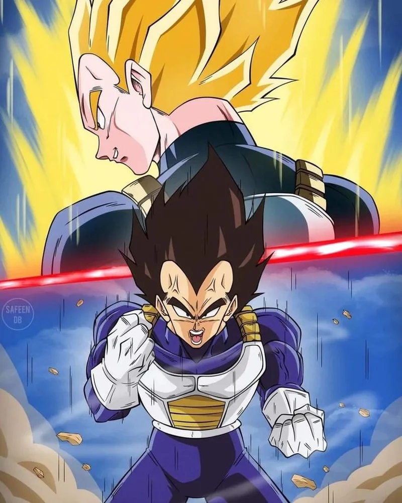 Vegeta thần hủy diệt mang đến hình ảnh mạnh mẽ trong từng cuộc chiến