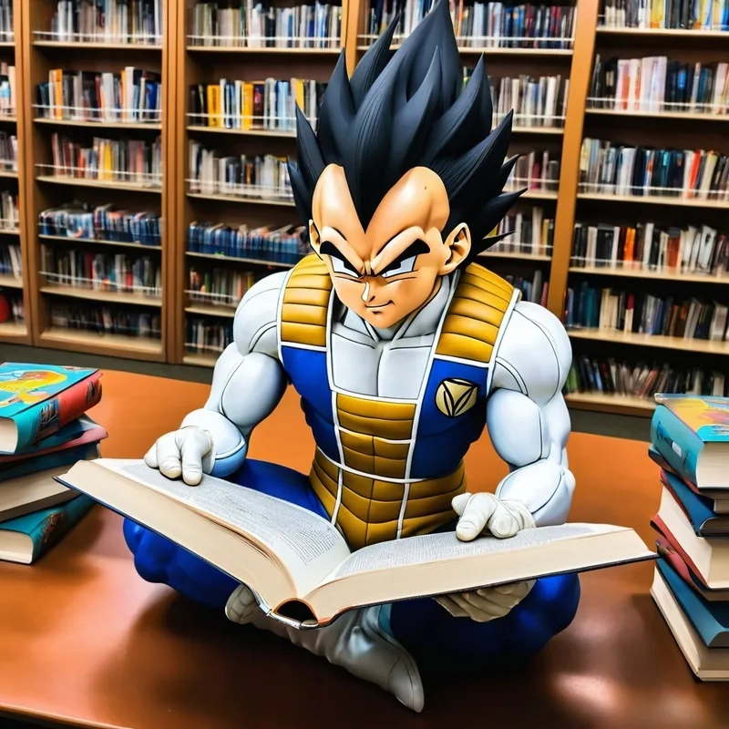 Những pha hành động hài hước của Vegeta reading book meme sẽ khiến bạn cười nghiêng ngả