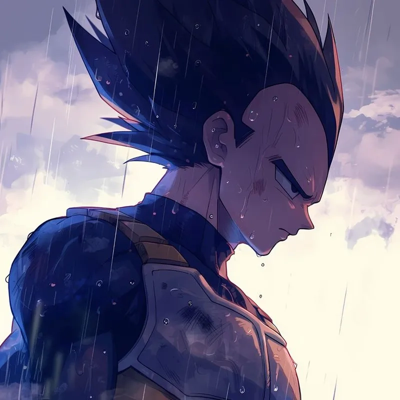 Vegeta sad là hình ảnh hiếm hoi khi anh ấy trải qua những giây phút yếu đuối