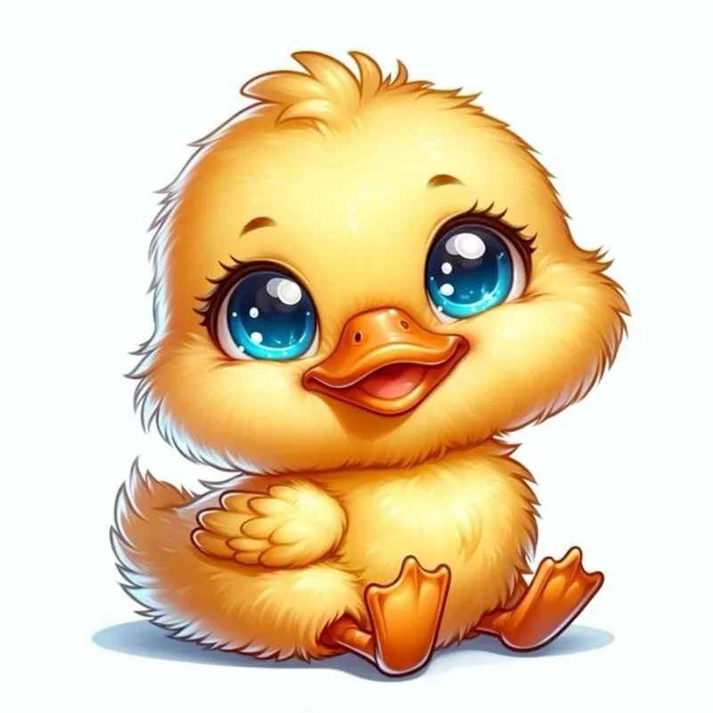 Vịt chibi đáng yêu khiến bạn không thể rời mắt