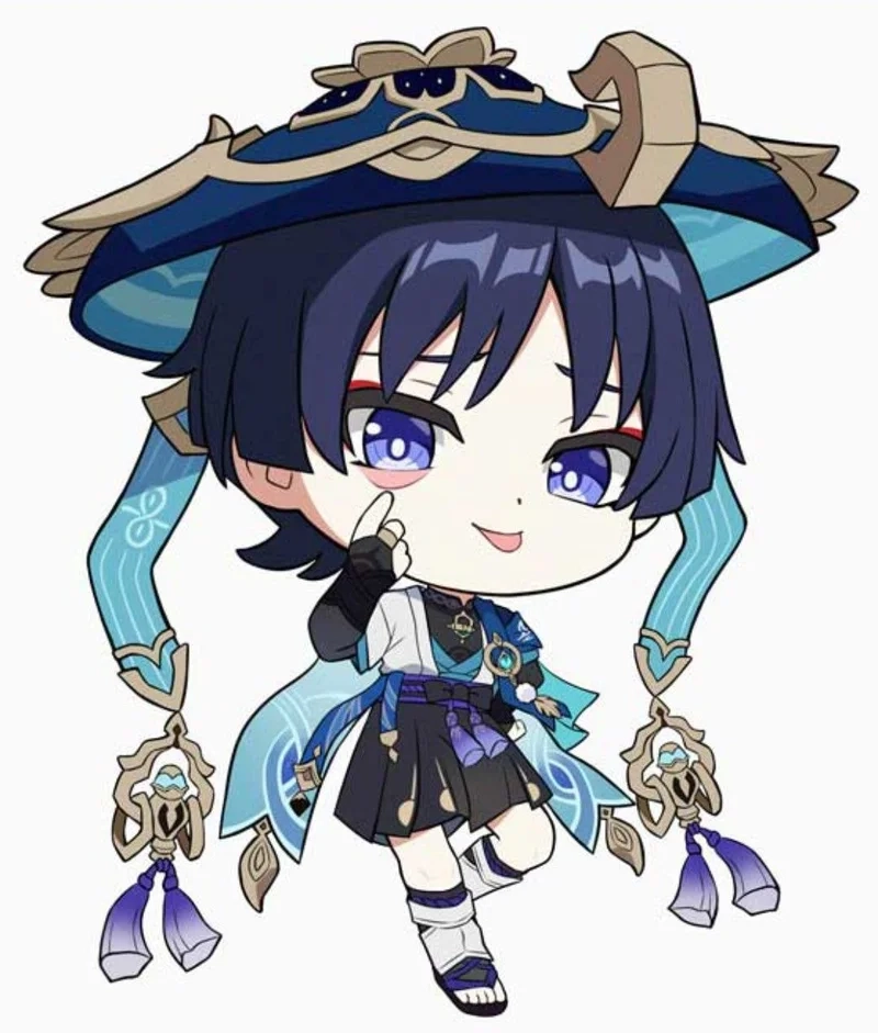 Bức ảnh wanderer chibi png transparent với nền trong suốt tuyệt đẹp
