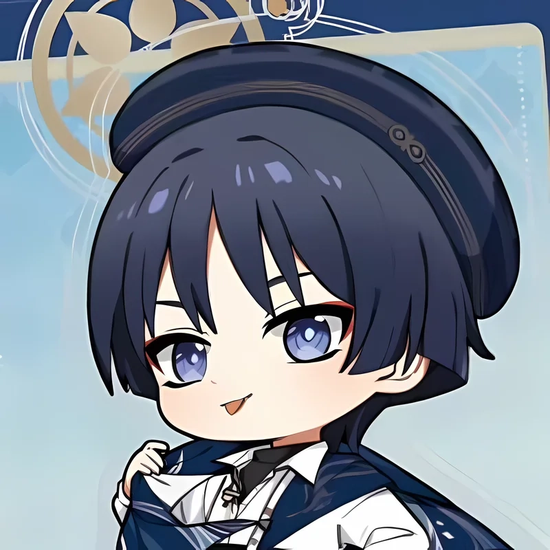 Tạo bức ảnh wanderer chibi stickers siêu đáng yêu cho bạn