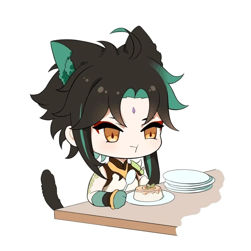 Xiao chibi transparent với nền trong suốt dễ dàng sử dụng trong các thiết kế