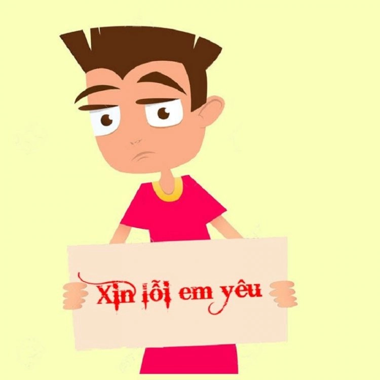 Anh xin lỗi meme siêu cảm động nhưng vẫn dễ thương
