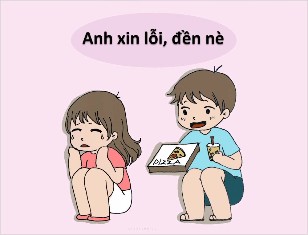 Em sai rồi anh xin lỗi em đi meme lật kèo cực mặn