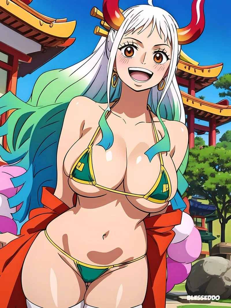 Hình ảnh One Piece Yamato bikini nóng bỏng và quyến rũ