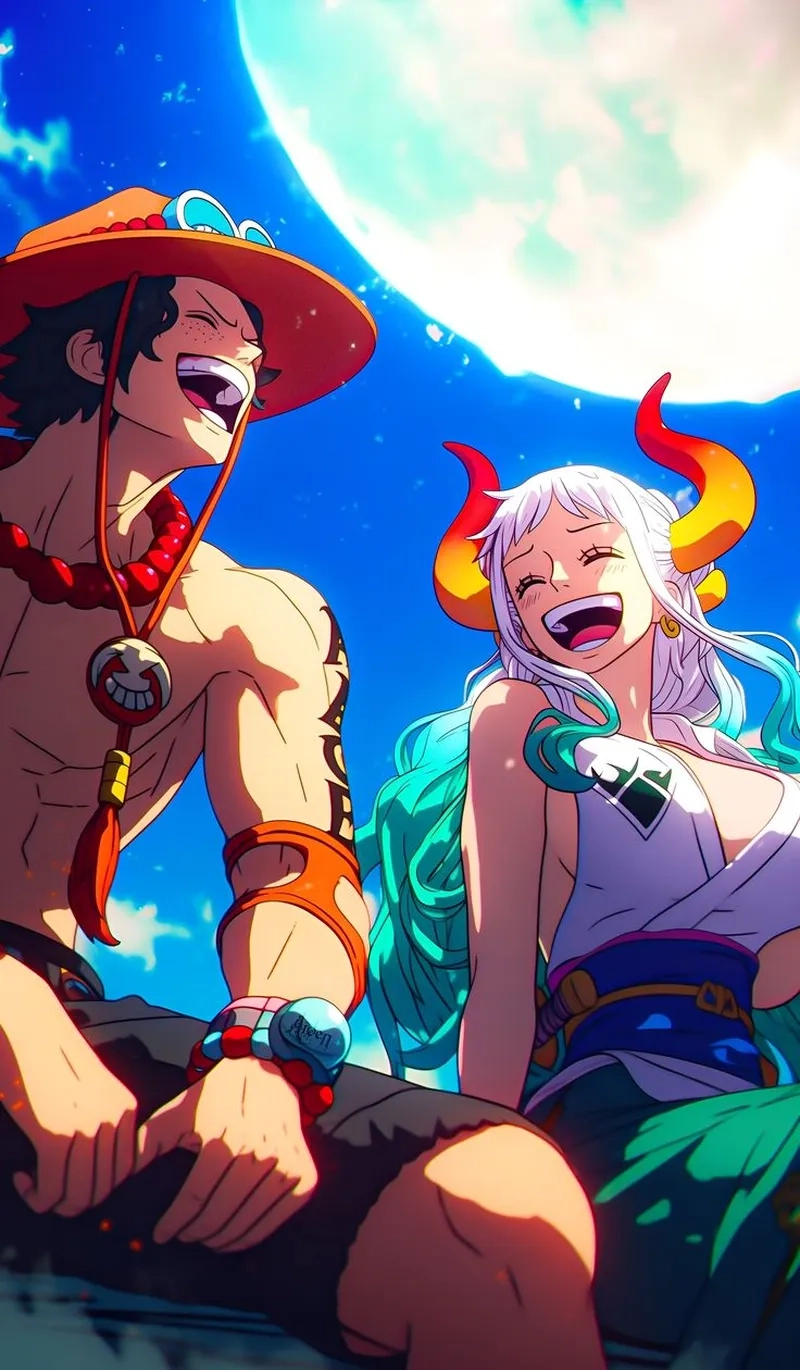 Tương tác giữa Luffy Yamato trong những trận chiến quan trọng