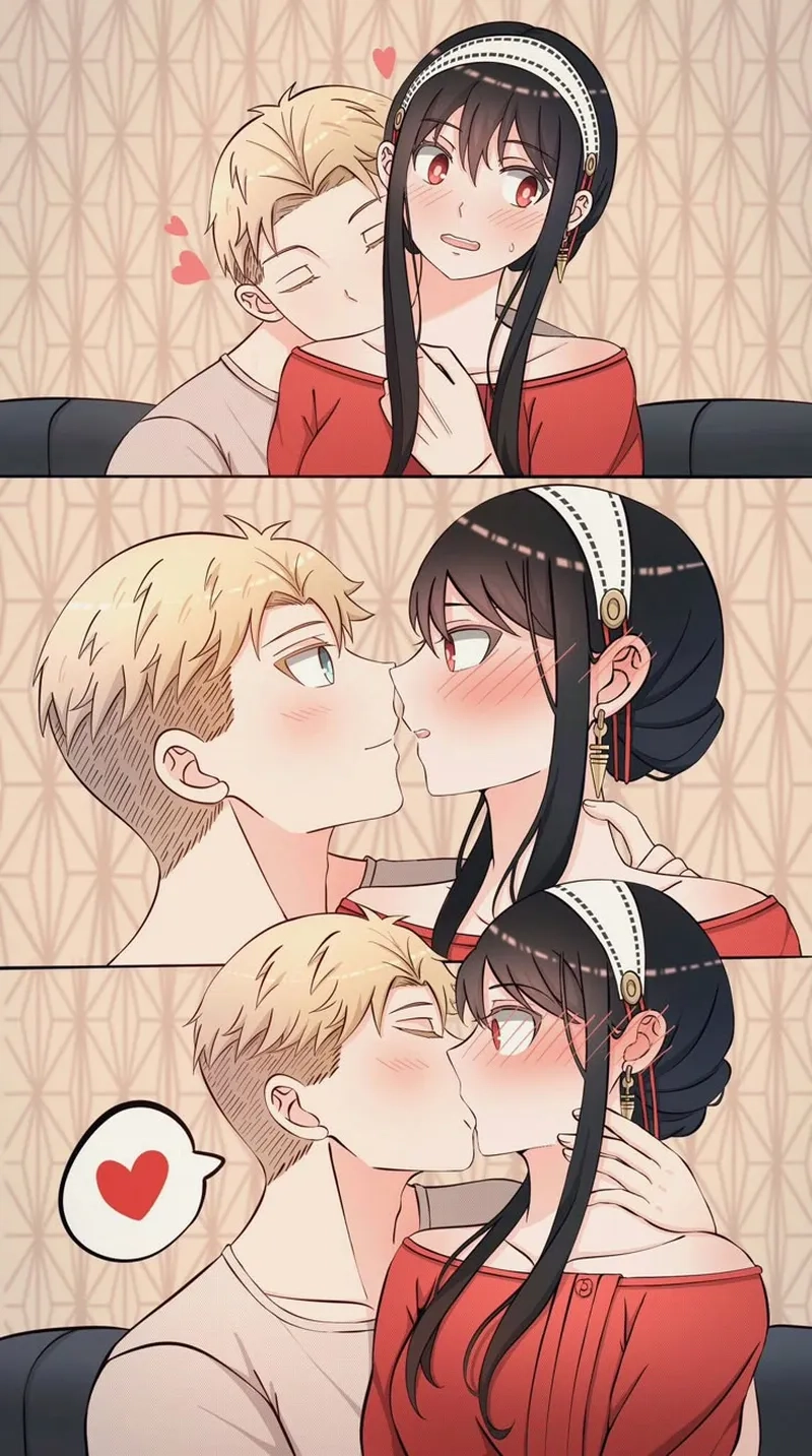 Yor x Loid kiss cảm xúc chân thành từ hai trái tim