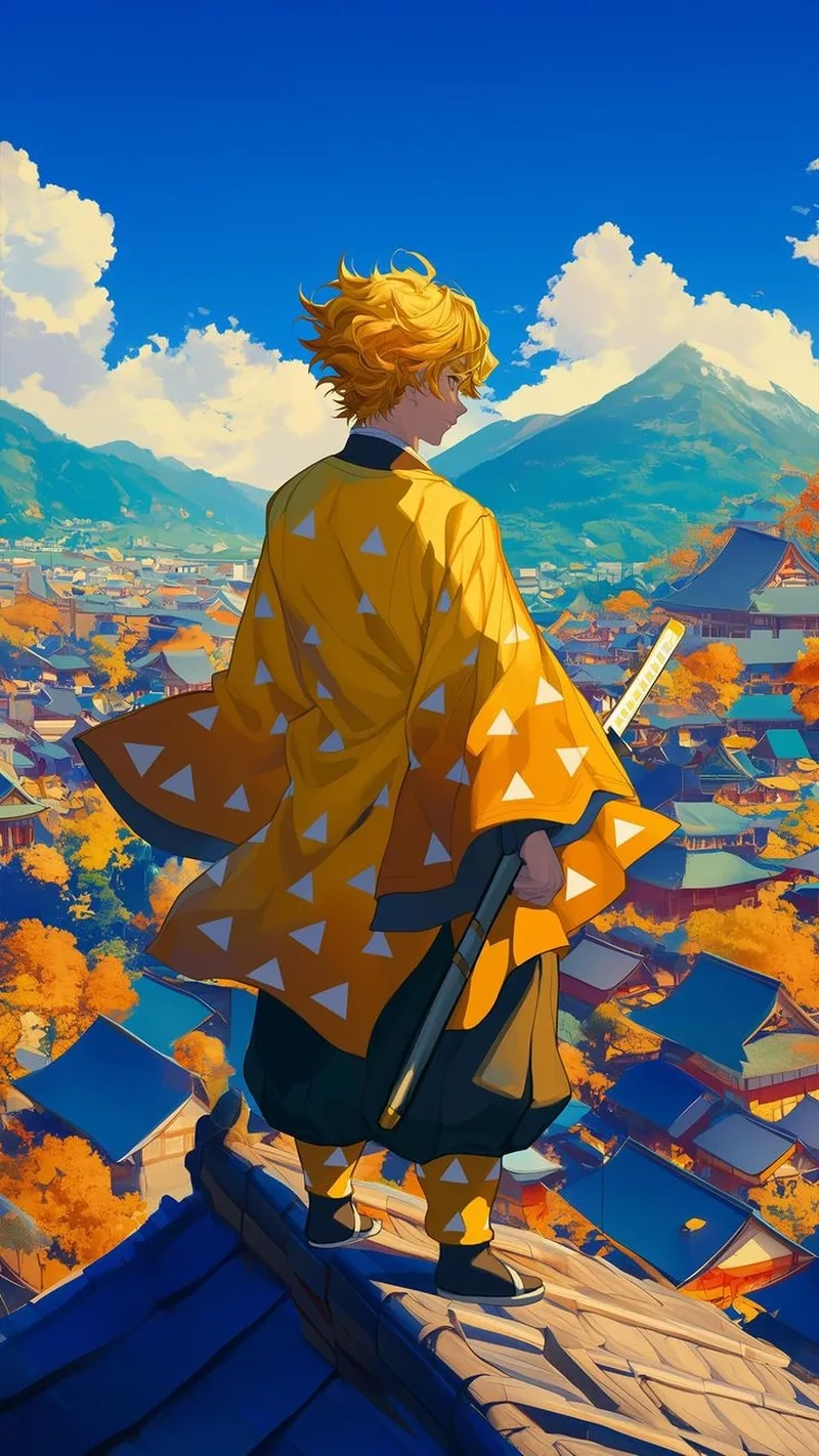 Kimetsu no Yaiba Zenitsu trong những cảnh chiến đấu đầy gay cấn