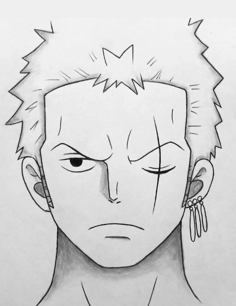 Hướng dẫn draw Zoro chỉ với vài bước