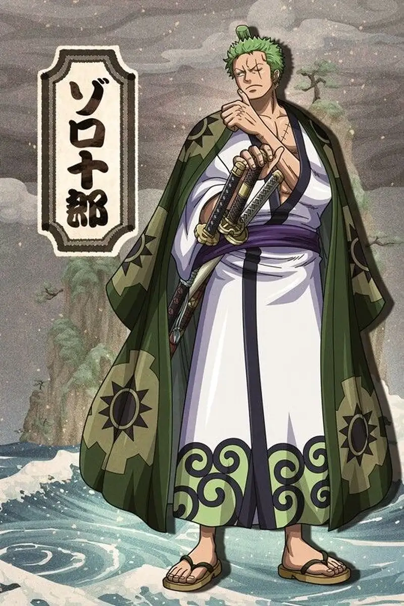 Bộ trang phục của Roronoa Zoro Wano đẹp không tưởng