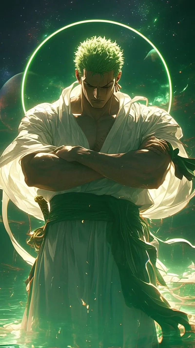 Tư thế chiến đấu của Zoro 3 swords