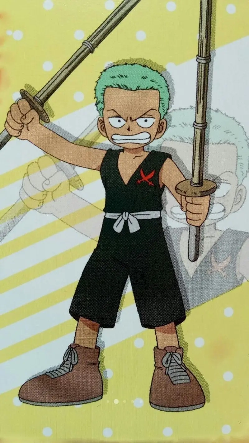 Hình ảnh Zoro hồi nhỏ siêu dễ thương