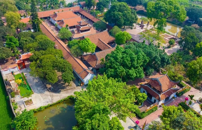 Chiêm ngưỡng hình ảnh chùa bút tháp bắc ninh trong sắc trời bình yên