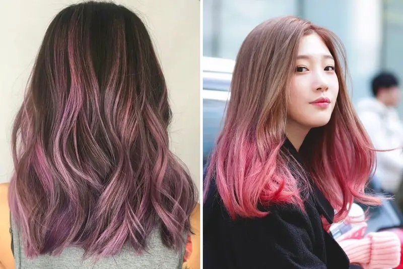 Tóc highlight hồng đang làm mưa làm gió trên MXH
