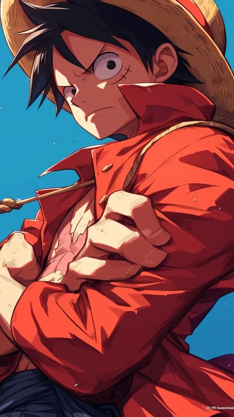 Ảnh anime one piece luffy mạnh mẽ cuốn hút