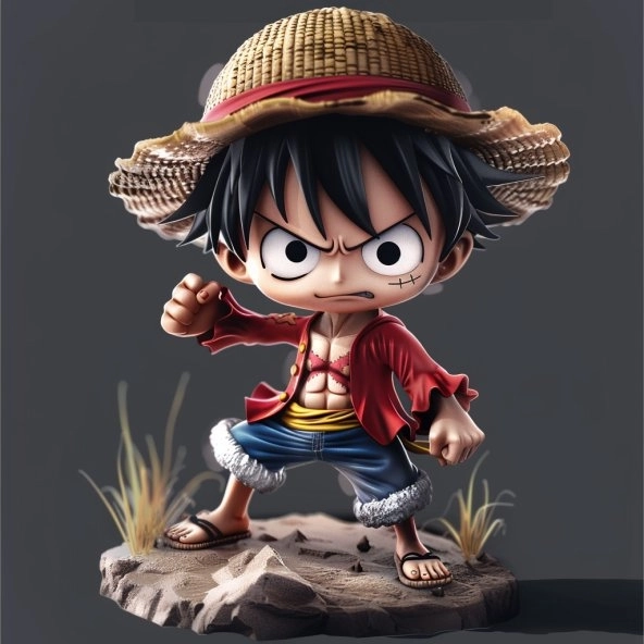 Luffy chibi ngầu khí chất hải tặc dễ thương