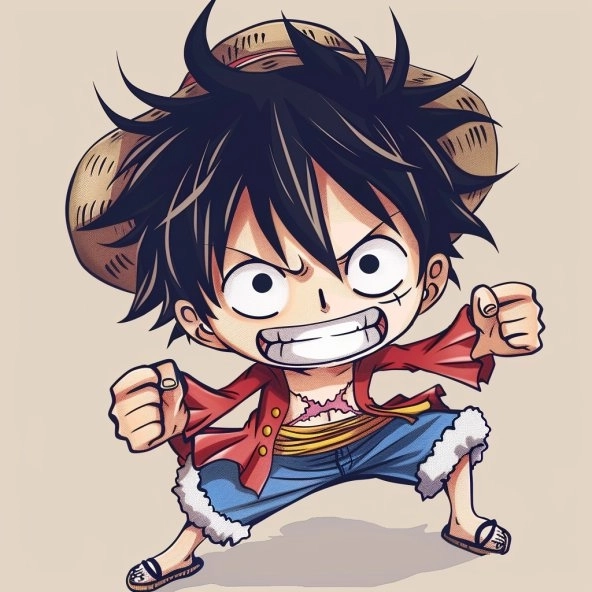 Luffy cute chibi ngọt ngào ngộ nghĩnh