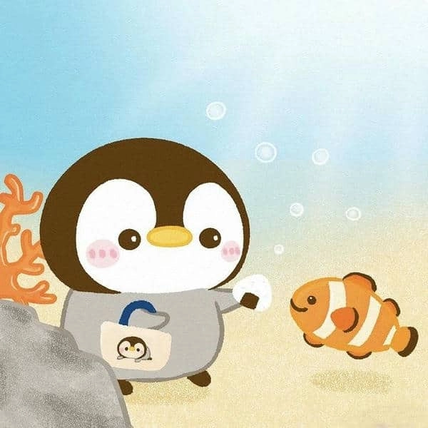 Avatar chim cánh cụt hoạt hình vui nhộn cuốn hút