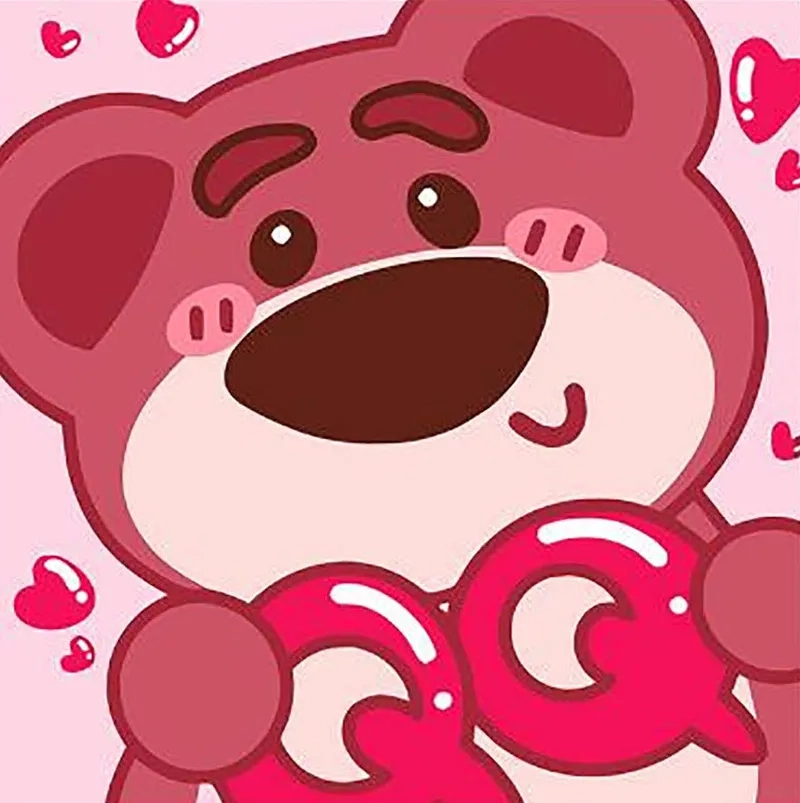 Hình ảnh avatar gấu dâu dễ thương cuốn hút