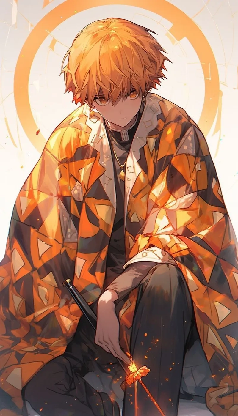 Ảnh anime zenitsu mang cảm giác sống động và cuốn hút.