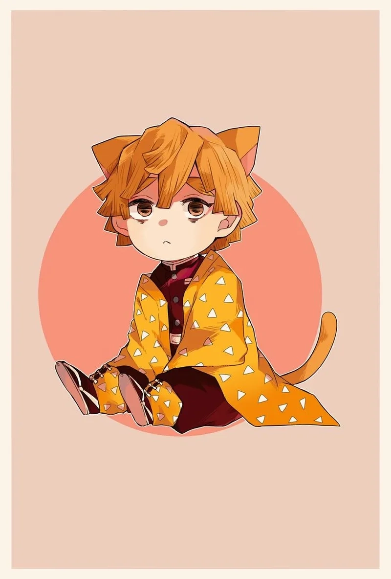 Ảnh zenitsu mang đậm dấu ấn nhân vật anime quen thuộc.