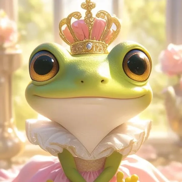 Avt con ếch mang nét ngộ nghĩnh và thân thiện.