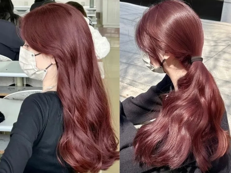 Tóc màu nâu hồng có cần tẩy không dễ lên